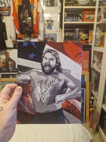 WWE Hacksaw Jim Duggan Autograph - WWF