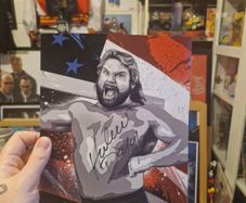 WWE Hacksaw Jim Duggan Autograph - WWF