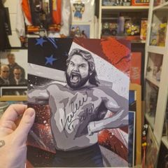 WWE Hacksaw Jim Duggan Autograph - WWF