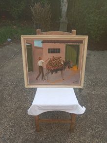 Vintage Leslie Rowden oil on board