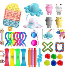 Fidget Toys, Fidget Toys Pack for Kids, Sensory Fidgets Pack Anxiety Relief Toys for Autism, Simple Fidget Toys Set with Fidget Popper for Party Bag Filler, School Classroom Reward (FREE POSTAGE)