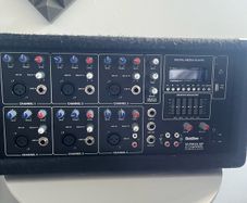SubZero SZ-PMIX6-MP3 6-Channel Powered PA Mixer + Speakers & Stands - Like New