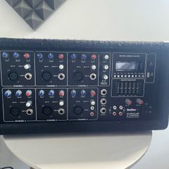 SubZero SZ-PMIX6-MP3 6-Channel Powered PA Mixer + Speakers & Stands - Like New