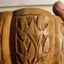 Lovely Hand Carvrd Small Woodin Bowl. Image 6