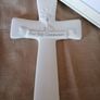 First Holy Communion Porcelain Bisque Cross - Wall Plaque Image 2