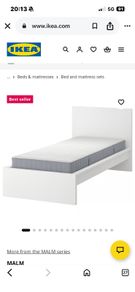 single bed, Ikea, perfect condition with Matress