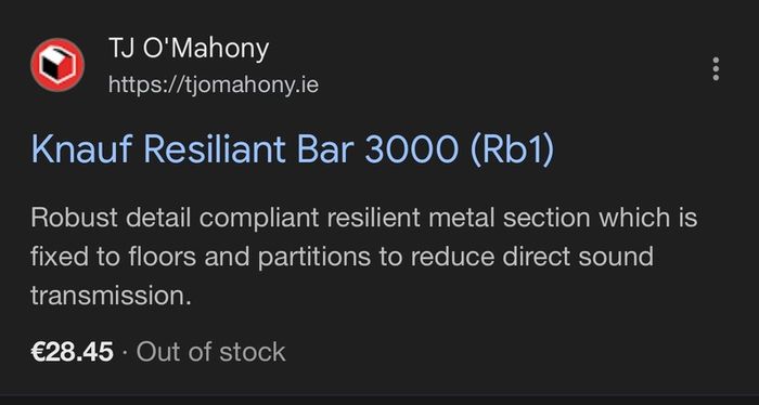 resilient bars - soundproofing for walls and ceilings
