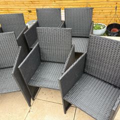 x6 Rattan garden chairs