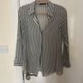 Black & White Sheer Blouse Image 2