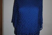 Blue mesh italian top  size UK10/12 EU38/40 Postage included
