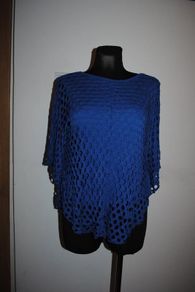 Blue mesh italian top  size UK10/12 EU38/40 Postage included