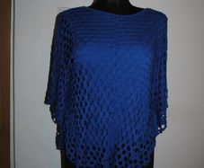 Blue mesh italian top  size UK10/12 EU38/40 Postage included