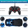 Remote Control Car, Transforming RC Car for Kids 2 in 1 Rechargeable Robot Racing, 1:18 RC Stunt Car with Flashing Lights and 360Rotation for Boys Image 5