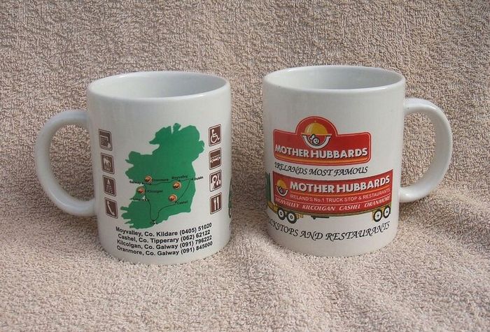 MOTHER HUBBARDS (truck stop & restaurants) - a pair of merchandise/souvenir mugs (c.1990s)