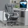 Heated 6 Points Vibration Massage Executive Office Chair Adjustable Swivel Image 9