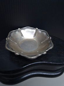 Vintage 800 Silver Small Floral Bowl / Dish 21.8g