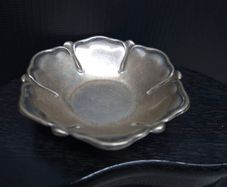Vintage 800 Silver Small Floral Bowl / Dish 21.8g