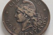 1883 Argentina 2 Centavos