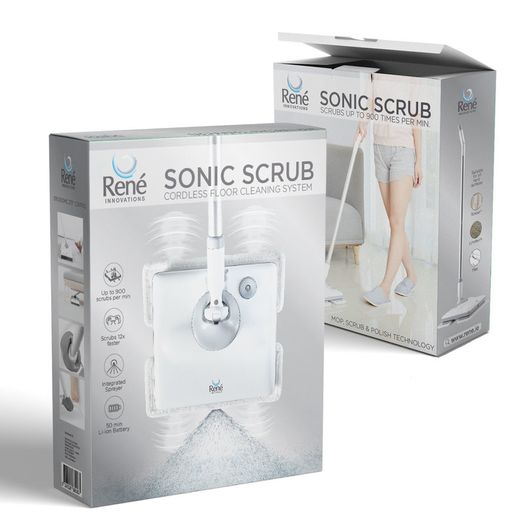 Electric Sonic Scrub Cordless Floor Cleaning System Equipped With on-demand Spray & Rechargeable