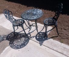 table and chairs