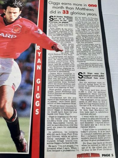 man United  Roy Keane season 96/97 magazine