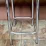 Mid 1959s Art Deco Inspired Chrome Bar Stool with Original Seat Top Image 8