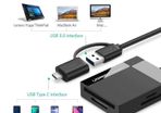 Ugreen Multi Card Reader All-In-One USB 3.0 Type-A/Type-C OTG Card Hub Adapter TF/SD/CF/MS (Simultaneously) for PC/Mac/Chromebook/Mobile/Tab (Brand New/Warranty)