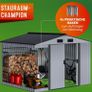 Metal Garden Shed with metal Foundation 8.5 x 6.7 x 5.9 ft (LxDxH)" Image 4