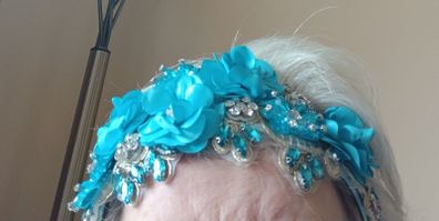 Beautiful blue fascinator