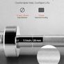 4FT Chrome Barbell Bar for 2-Inch Weight Plates, Knurled Grip, 500lb Capacity for Weightlifting & Strength Training Image 3