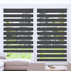 Zebra Roller Blinds 100 x 230 cm Day & Night Window Blinds, Dual-Layer Light-Filtering Fabric for Privacy and Light Control
