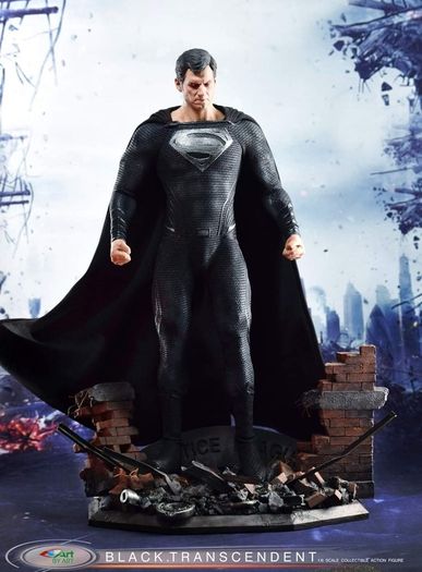 Superman black suit 1/6 (hot toys scale)