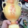 2 Beautiful Antique Two-Handled Pedestal Farm Vases, Postage Available or Collection Image 6