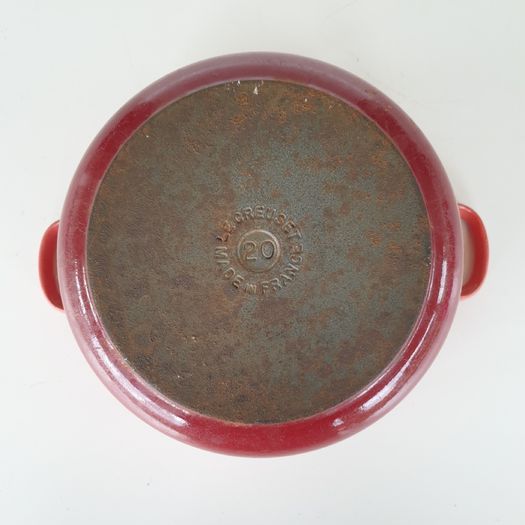 Le creuset 20 cm cast iron pot no lid vintage