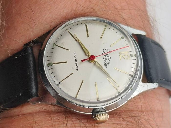 Vintage Bifora TOP  German Mechanical Watch 1950s/60s  Serviced