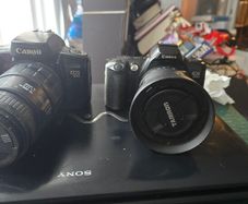 Canon EOS 100 Film Camera + Sigma 70-300mm Lens