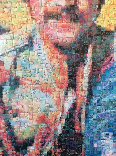 The Beatles. Professionally Framed 1000 Piece Mosaic Jigsaw Puzzler Of The Fab Four.