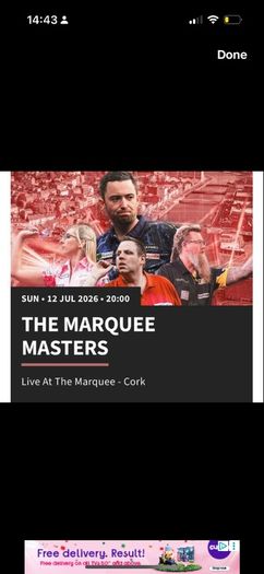 Darts marquee masters tickets