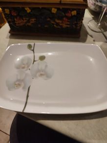 Large Rectangular Platter Meadows & Byrne Porcelain Large Serving Plate.