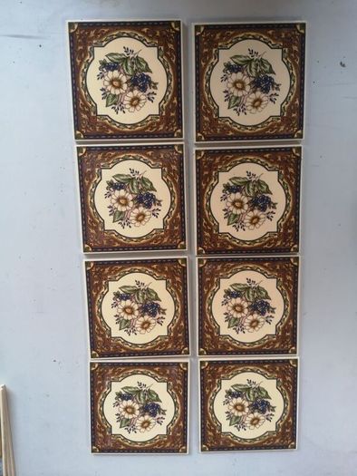 art nouveau style wall tiles