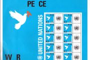 2004 United Nations New York, USA Greeting Stamps - War and Peace Commemorative Stamps Sheet Mint Never Hinged (MNH)