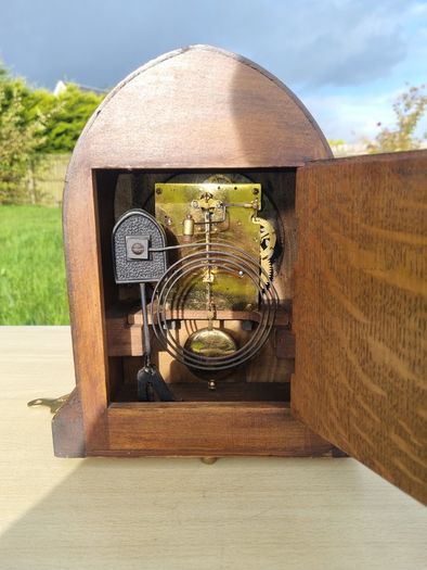 Antique German Junghans mantel (or shelf) clock