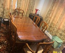 Cherrywood 6 foot table and chairs