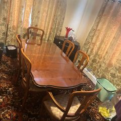 Cherrywood 6 foot table and chairs