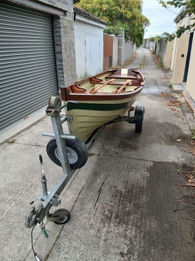15ft lough sheelin lake boat and trailer.