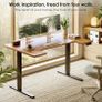 Electric Standing Desk, 120cm U Shaped Height Adjustable Desk with 3 Memory Smart Panels Image 7