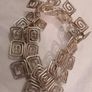 Vintage Greek Stg Silver Unique Spiral Bracelet Image 5