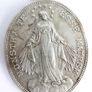 Large Vintage Hallmarked Sterling Silver Miraculous Medal - Congregation of the Children of Mary 10,72g Image 3