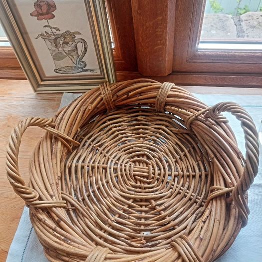 Vintage Wicker Tray