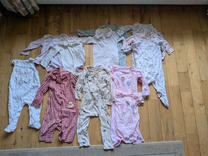 Baby Girl Clothing 13 Piece Bundle 6 to 9 Months